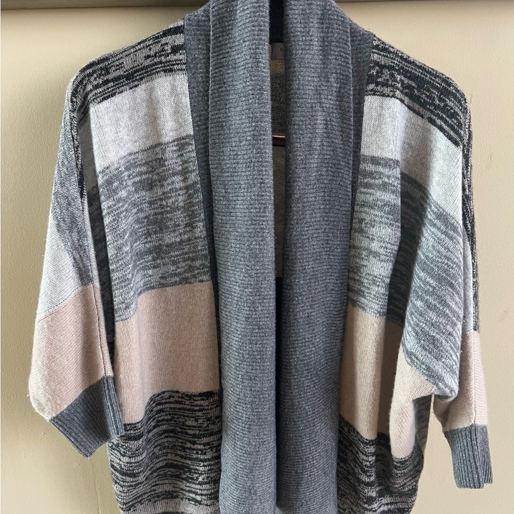 100% Cashmere Nordstrom Collection Open-Front Cardigan Sweater Neutral Colors
